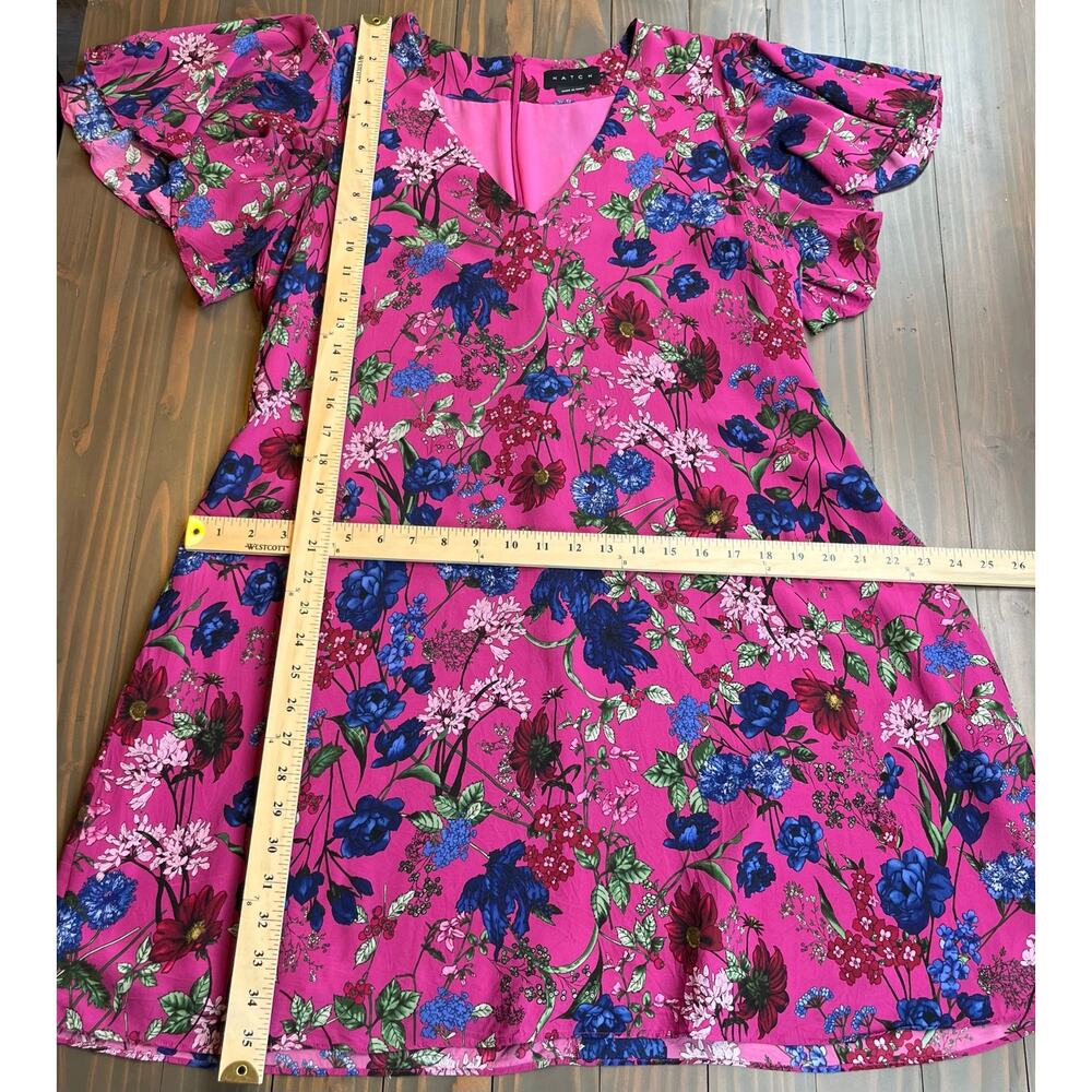 Hatch The Grace Dress Pink Queen Floral V-Neck Maternity Mini 3 L Designer Boho - Picture 15 of 16